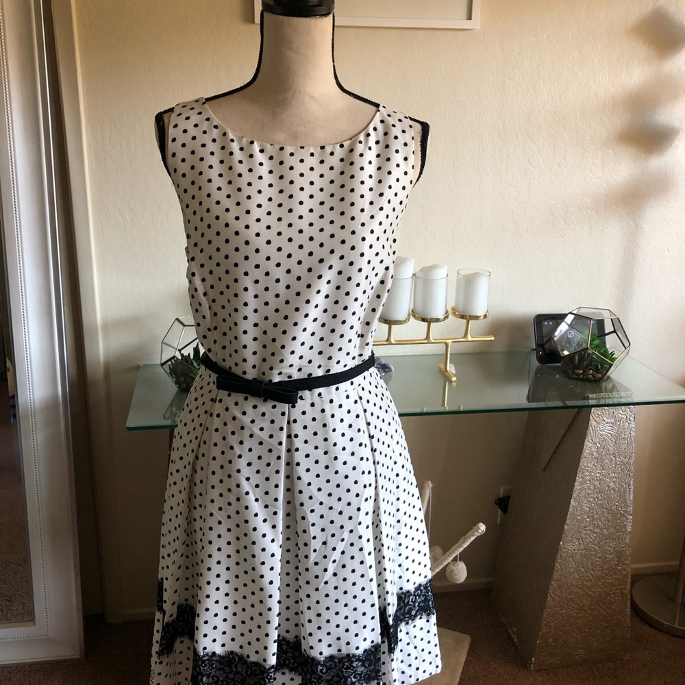 Beautiful white with polkadots